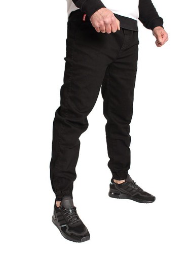 Elade Jogger Baggy Black Jeans Denim