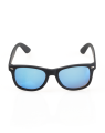 New Bad Line Okulary Classic Black Rubber Blue Mirror