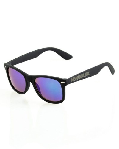 New Bad Line Okulary Classic Black Rubber Green Mirror