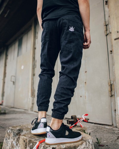 Jigga Wear Jogger Crown Jeans Black Organic