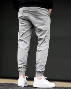 Jigga Wear Jogger Crown Stripes Grey