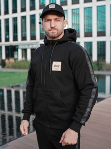 Środowisko Miejskie Hoody ZIP " CLS GOLD" Black  