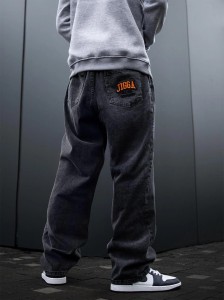 Jigga Wear Pants Jeans Baggy Outline Sprane Black Washed 