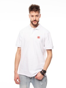 Diil Gang T-Shirt Polo Laur White/Red
