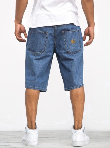 krotkie-spodenki-jeansowe-ze-sciagaczem-meskie-ciemne-niebieskie-zlote-jigga-wear-crown-pocket_1.jpg