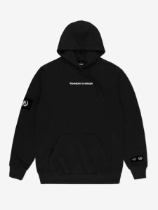 Środowisko Miejskie Hoody "Freedom to Dream" Black 