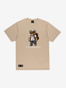 Środowisko Miejskie T-shirt "All Time On Tour Bear " Beżowa