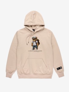 Środowisko Miejskie Hoody "ALL TIME ON TOUR BEAR " BEŻOWA