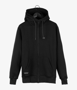 Elade Zip Hoodie Patch Black