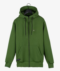 Elade Zip Hoodie Patch Khaki