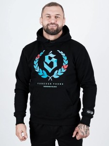 Środowisko Miejskie Hoody " FOREVER YOUNG" Black    