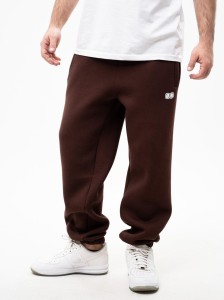Spodnie dresowe Lucky Dice Streetwear Small Brown/ White