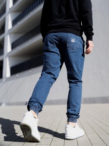 Jigga Wear Jogger Crown New Jeans Light Blue 