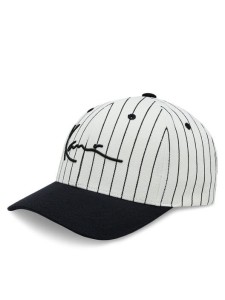 CZAPKA Z DASZKIEM KARL KANI SIGNATURE ZICZAC PINSTRIPE CAP 
