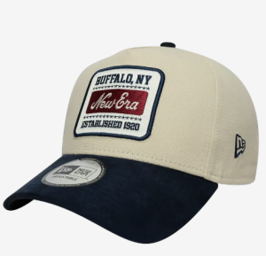 CZAPKA Z DASZKIEM NEW ERA PATCH SUEDE BEIGE