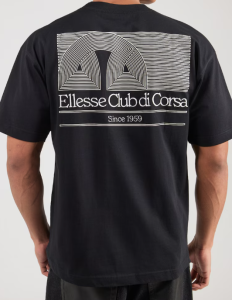 ELLESSE T-Shirt Club Corsa Tee BLACK 