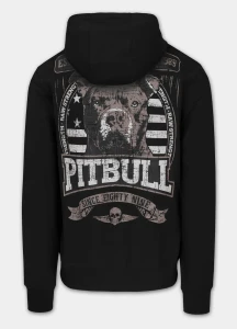 Bluza z Kapturem Pitbull Troublemaker Zip Black
