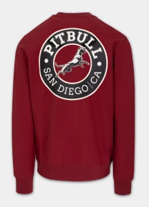 Bluza Pitbull Crewneck San Diego Burgund