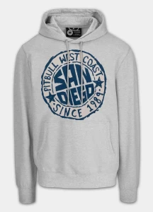 Bluza Pitbull z Kapturem San Diego Sun Grey