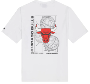 T-Shirt New Era NBA CHICAGO BULLS WHITE