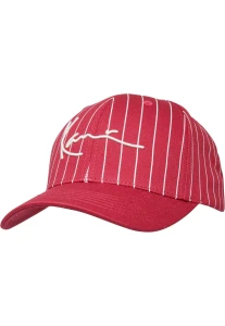 CZAPKA Z DASZKIEM KARL KANI SIGNATURE ZICZAC PINSTRIPE CAP RED