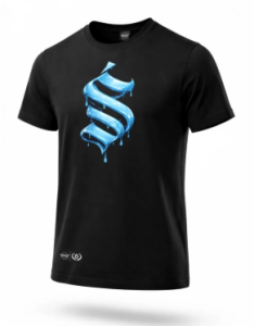Środowisko Miejskie T-shirt "BLUE SYMBOL" Black 