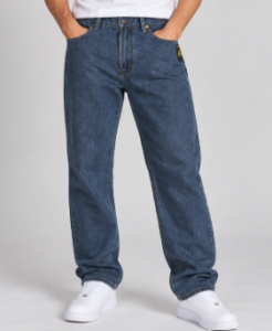 SPODNIE CORTOZ JEANS LOGO MEDIUM BLUE 