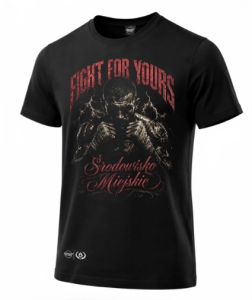 Środowisko Miejskie T-shirt "FIGHT" Black 