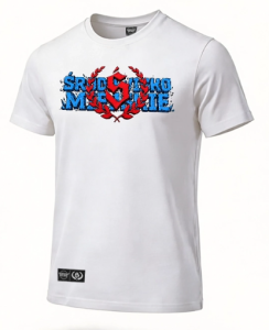 Środowisko Miejskie T-shirt "ESSENTIAL BLUE RED" White