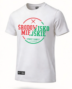 Środowisko Miejskie T-shirt "CLASSIC CUT" White/Green/Red